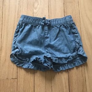 Carter’s Chambray Ruffle Shorts